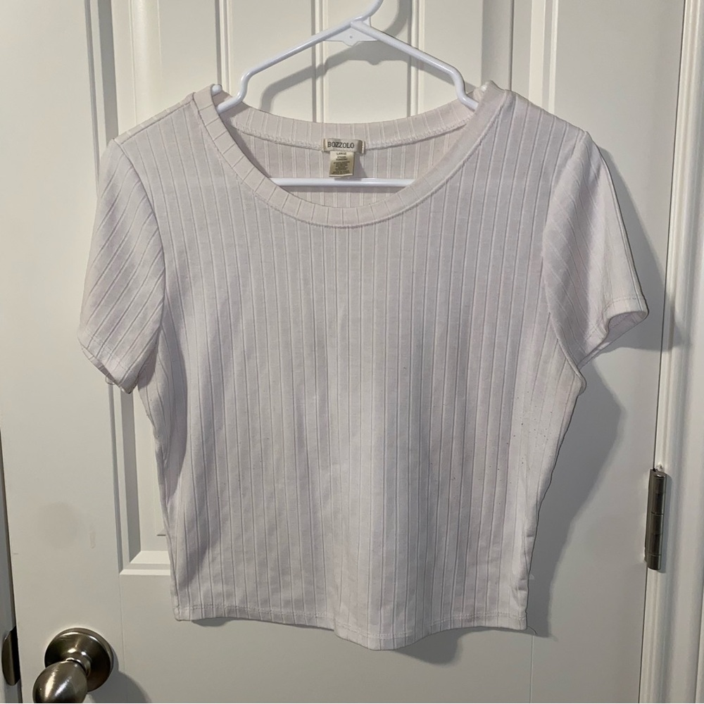 White Bozzolo Crop Top